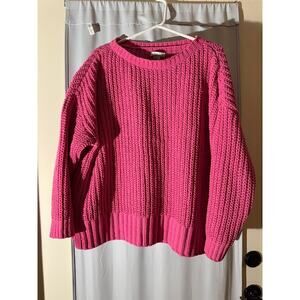 American Eagle‎ Pink Knit Sweater - Size S